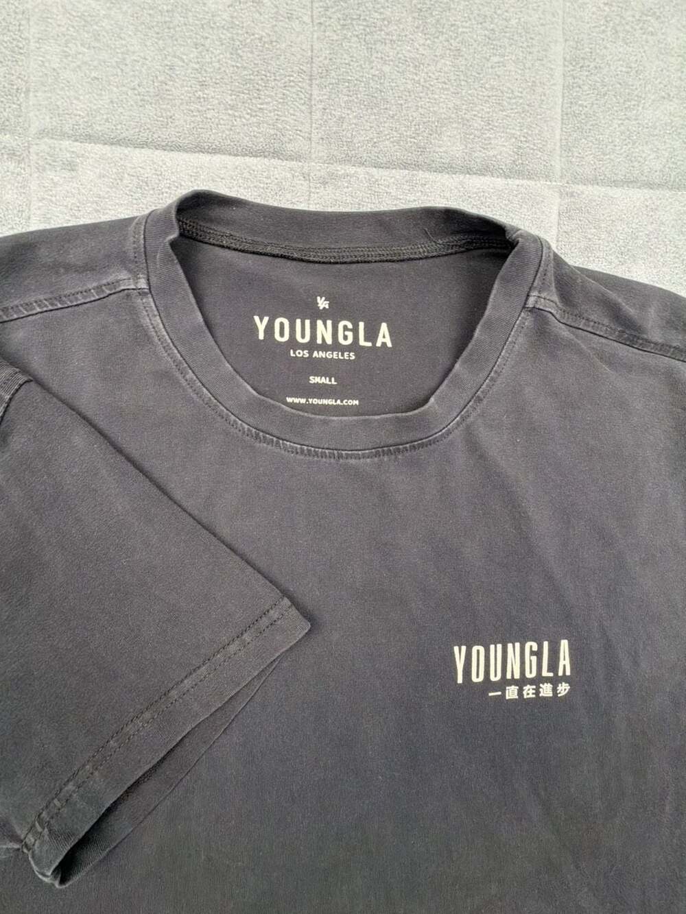 YoungLA Always Improving Graphic T-Shirt Black Size Small